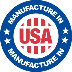 Made in USA American flag seal